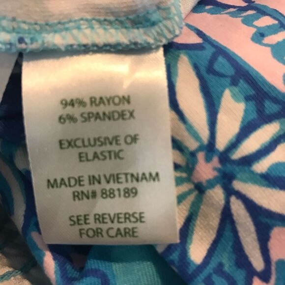 Lilly Pulitzer Ravi Short Sleeve Romper Size Medium Almafi Blue Floral/Shell - Picture 9 of 12